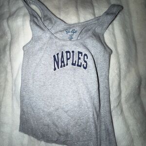 John Galt Gray Naples Tank Top